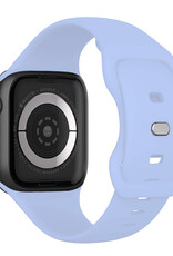 Nomfy Nomfy Apple Watch Bandje Siliconen Verstelbaar (42/44/45/46 mm) - Baby Blauw