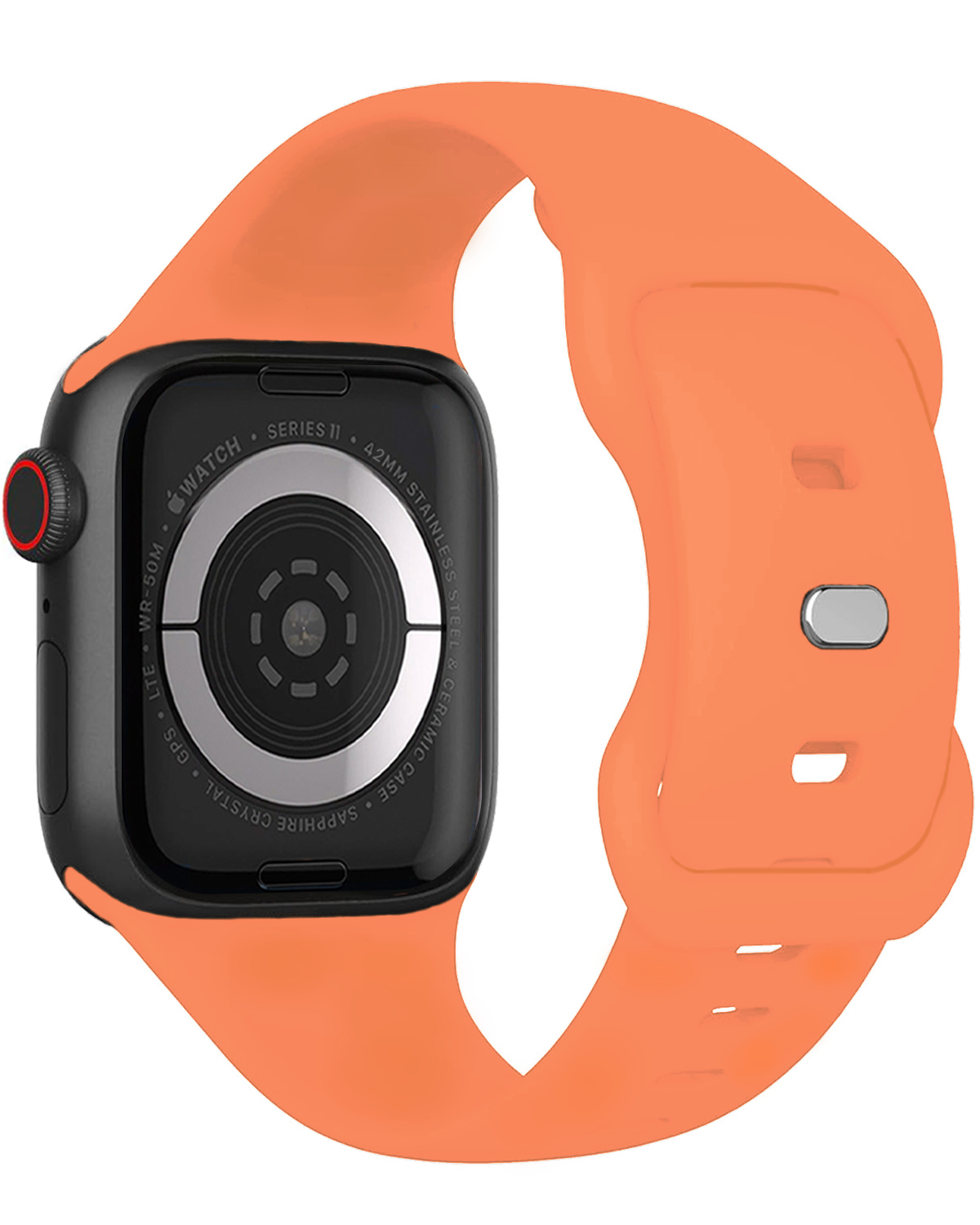 Nomfy Nomfy Apple Watch Bandje Siliconen Verstelbaar (42/44/45/46 mm) - Calendula