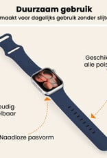 Nomfy Nomfy Apple Watch Bandje Siliconen Verstelbaar (42/44/45/46 mm) - Donkerblauw