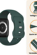 Nomfy Nomfy Apple Watch Bandje Siliconen Verstelbaar (42/44/45/46 mm) - Donkergroen