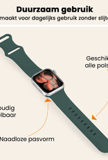 Nomfy Nomfy Apple Watch Bandje Siliconen Verstelbaar (42/44/45/46 mm) - Donkergroen