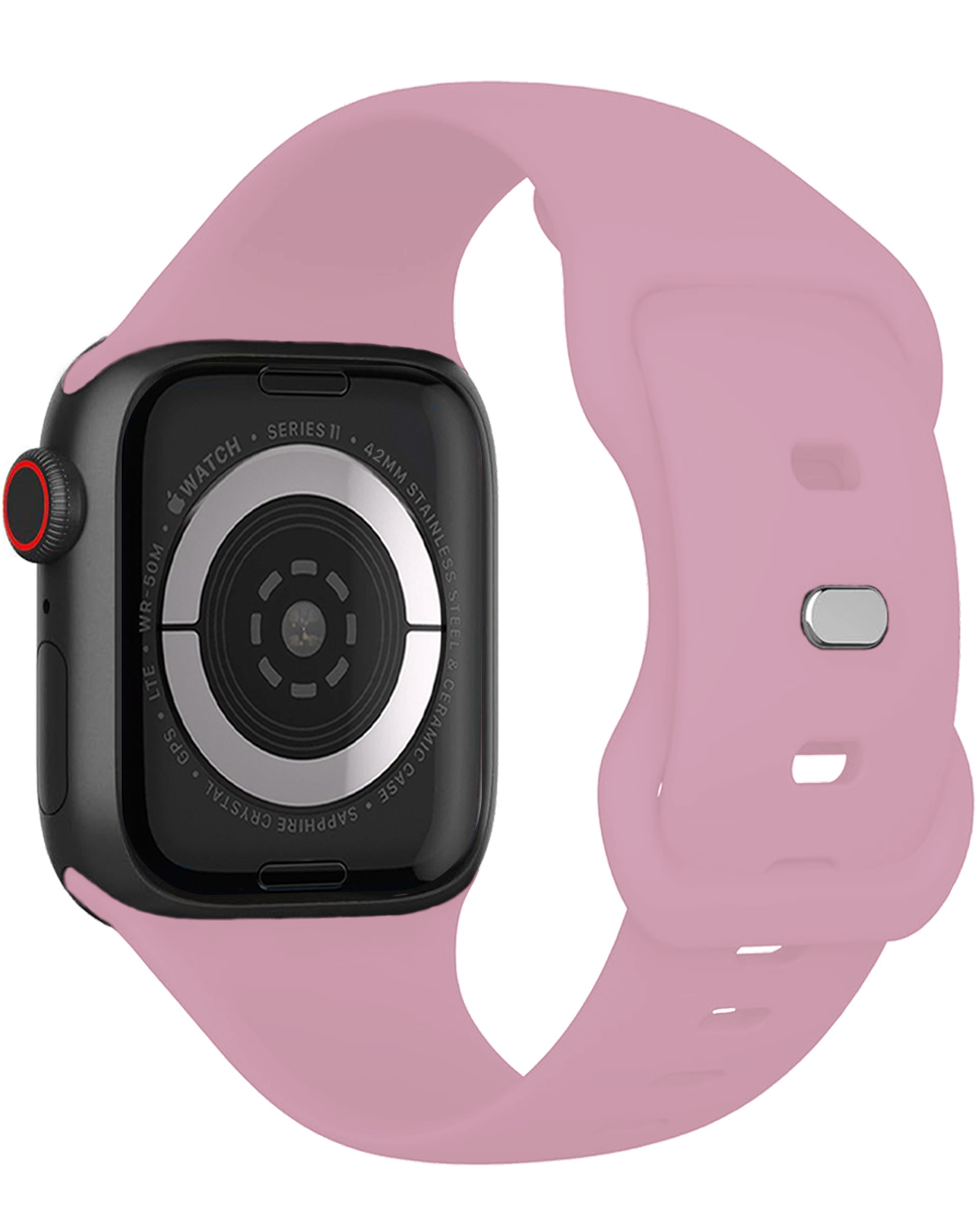 Nomfy Nomfy Apple Watch Bandje Siliconen Verstelbaar (42/44/45/46 mm) - Lila