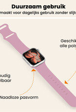 Nomfy Nomfy Apple Watch Bandje Siliconen Verstelbaar (42/44/45/46 mm) - Lila