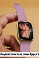 Nomfy Nomfy Apple Watch Bandje Siliconen Verstelbaar (42/44/45/46 mm) - Lila