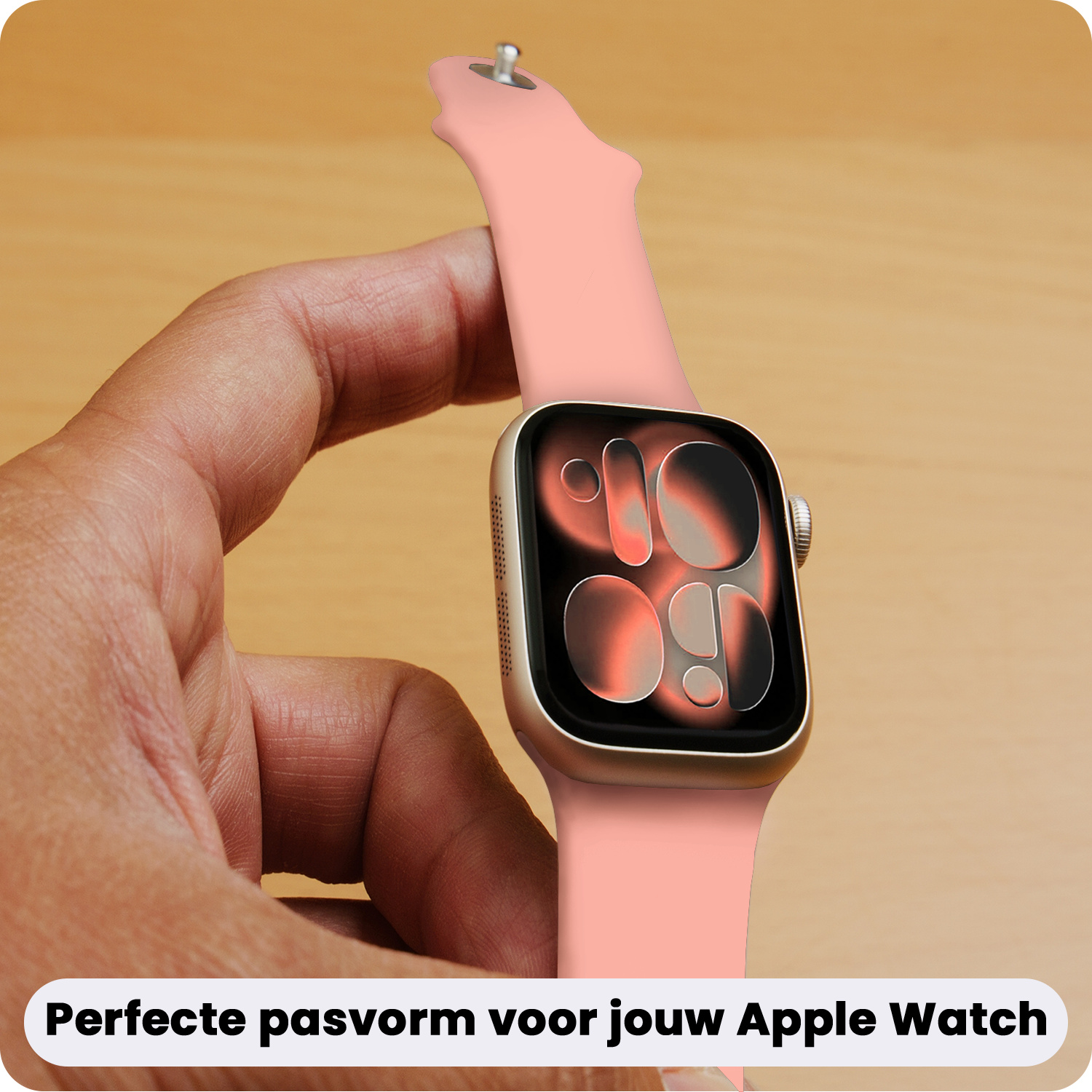 Nomfy Nomfy Apple Watch Bandje Siliconen Verstelbaar (42/44/45/46 mm) - Mint