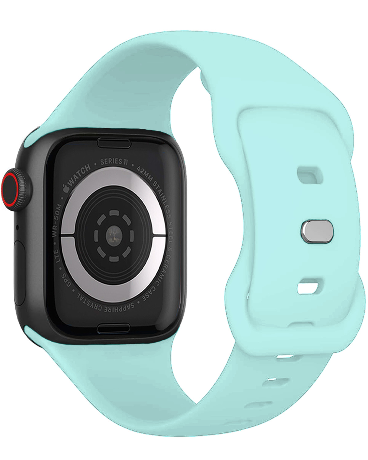 Nomfy Nomfy Apple Watch Bandje Siliconen Verstelbaar (42/44/45/46 mm) - Oud Roze