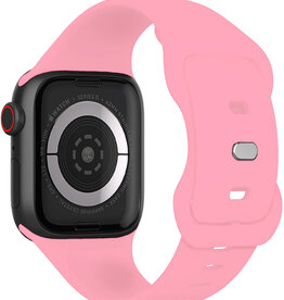 Nomfy Nomfy Apple Watch Bandje Siliconen Verstelbaar (42/44/45/46 mm) - Roze