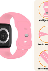 Nomfy Nomfy Apple Watch Bandje Siliconen Verstelbaar (42/44/45/46 mm) - Roze