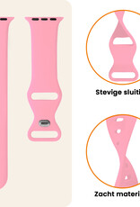 Nomfy Nomfy Apple Watch Bandje Siliconen Verstelbaar (42/44/45/46 mm) - Roze