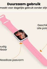 Nomfy Nomfy Apple Watch Bandje Siliconen Verstelbaar (42/44/45/46 mm) - Roze