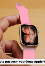 Nomfy Nomfy Apple Watch Bandje Siliconen Verstelbaar (42/44/45/46 mm) - Roze