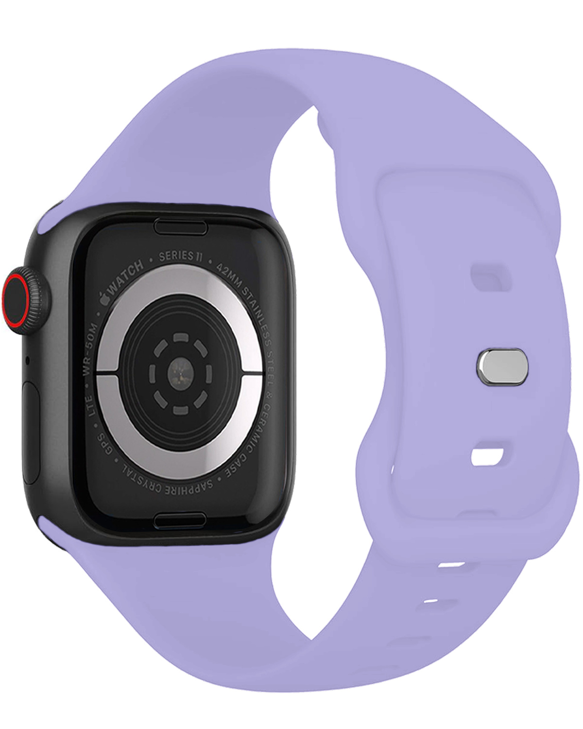 Nomfy Nomfy Apple Watch Bandje Siliconen Verstelbaar (42/44/45/46 mm) - Violet