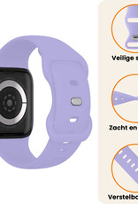 Nomfy Nomfy Apple Watch Bandje Siliconen Verstelbaar (42/44/45/46 mm) - Violet