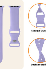 Nomfy Nomfy Apple Watch Bandje Siliconen Verstelbaar (42/44/45/46 mm) - Violet