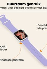 Nomfy Nomfy Apple Watch Bandje Siliconen Verstelbaar (42/44/45/46 mm) - Violet