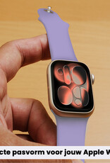 Nomfy Nomfy Apple Watch Bandje Siliconen Verstelbaar (42/44/45/46 mm) - Violet