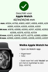 Nomfy Nomfy Apple Watch Bandje Siliconen Verstelbaar (42/44/45/46 mm) - Walnoot