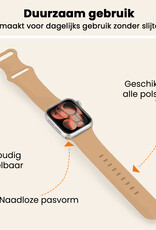 Nomfy Nomfy Apple Watch Bandje Siliconen Verstelbaar (42/44/45/46 mm) - Walnoot