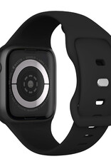 Nomfy Nomfy Apple Watch Bandje Siliconen Verstelbaar (42/44/45/46 mm) - Zwart