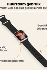 Nomfy Nomfy Apple Watch Bandje Siliconen Verstelbaar (42/44/45/46 mm) - Zwart