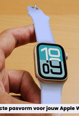 Forterra Forterra Apple Watch Bandje Siliconen Verstelbaar (38/40/41 mm) - Baby Blauw