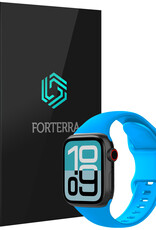 Forterra Forterra Apple Watch Bandje Siliconen Verstelbaar (38/40/41 mm) - Blauw