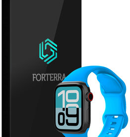 Forterra Forterra Apple Watch Bandje Siliconen Verstelbaar (38/40/41 mm) - Blauw