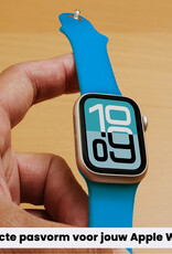 Forterra Forterra Apple Watch Bandje Siliconen Verstelbaar (38/40/41 mm) - Blauw