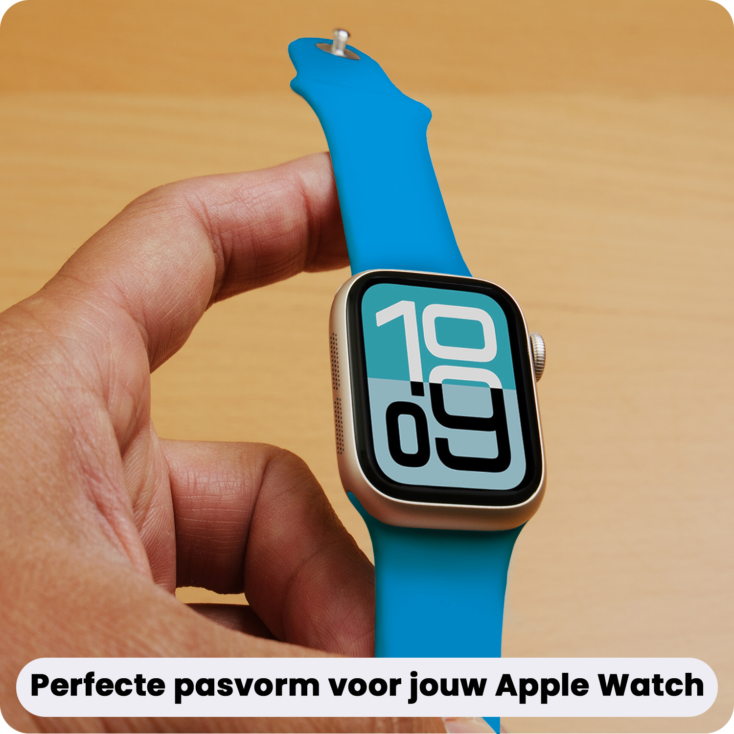 Forterra Forterra Apple Watch Bandje Siliconen Verstelbaar (38/40/41 mm) - Blauw
