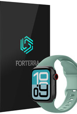 Forterra Forterra Apple Watch Bandje Siliconen Verstelbaar (38/40/41 mm) - Cactus