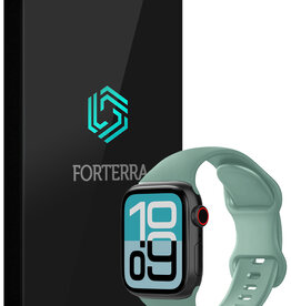 Forterra Forterra Apple Watch Bandje Siliconen Verstelbaar (38/40/41 mm) - Cactus