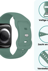 Forterra Forterra Apple Watch Bandje Siliconen Verstelbaar (38/40/41 mm) - Cactus