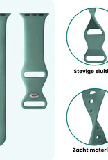 Forterra Forterra Apple Watch Bandje Siliconen Verstelbaar (38/40/41 mm) - Cactus