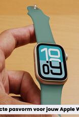 Forterra Forterra Apple Watch Bandje Siliconen Verstelbaar (38/40/41 mm) - Cactus