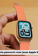 Forterra Forterra Apple Watch Bandje Siliconen Verstelbaar (38/40/41 mm) - Calendula