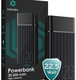 Forterra Forterra Powerbank 20000 mAh - Zwart