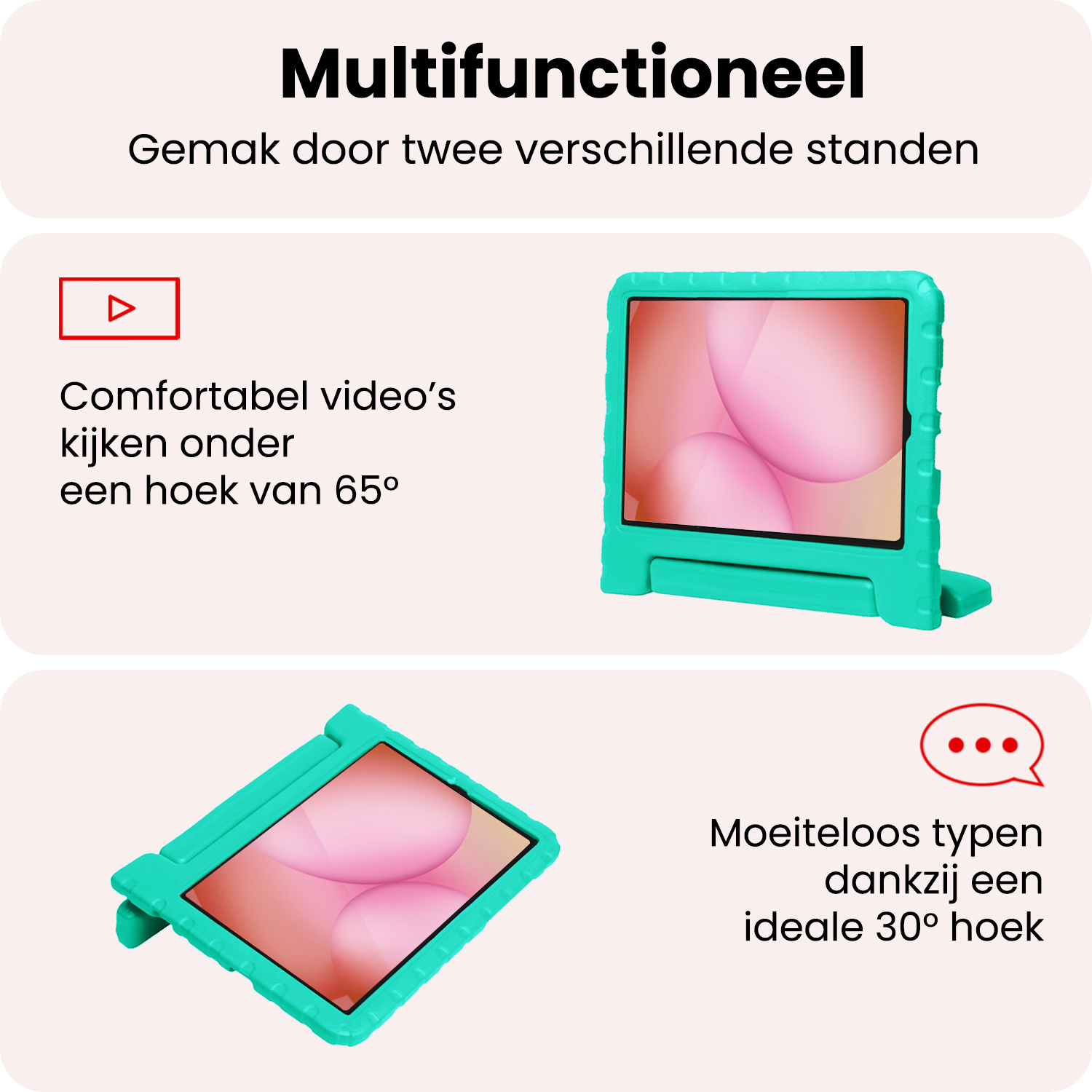 NoXx NoXx Samsung Galaxy Tab A11 Kinderhoes - Turquoise