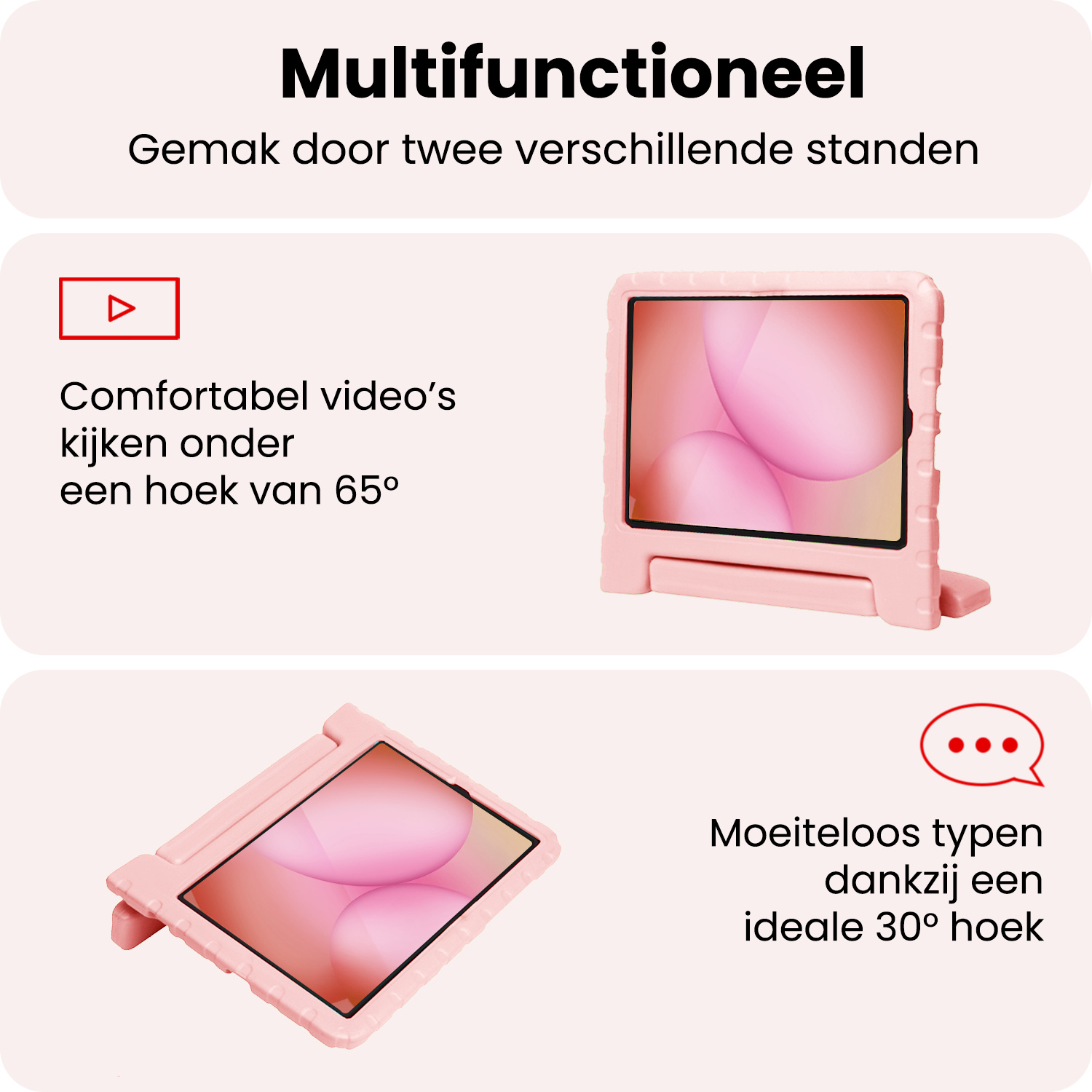 NoXx NoXx Samsung Galaxy Tab A11 Kinderhoes - Zalm