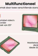 NoXx NoXx Samsung Galaxy Tab A11 Kinderhoes Met Screenprotector - Donkergroen