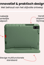 NoXx NoXx Samsung Galaxy Tab A11 Kinderhoes Met Screenprotector - Donkergroen