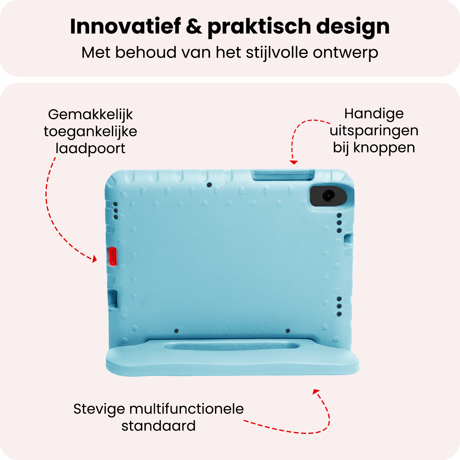 NoXx NoXx Samsung Galaxy Tab A11 Kinderhoes Met Screenprotector - Sky