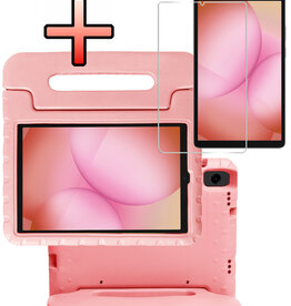 NoXx NoXx Samsung Galaxy Tab A11 Kinderhoes Met Screenprotector - Zalm