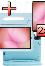 NoXx NoXx Samsung Galaxy Tab A11 Kinderhoes Met 2x Screenprotector - Sky