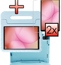 NoXx NoXx Samsung Galaxy Tab A11 Kinderhoes Met 2x Screenprotector - Sky