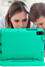 NoXx NoXx Samsung Galaxy Tab A11 Kinderhoes Met 2x Screenprotector - Turquoise