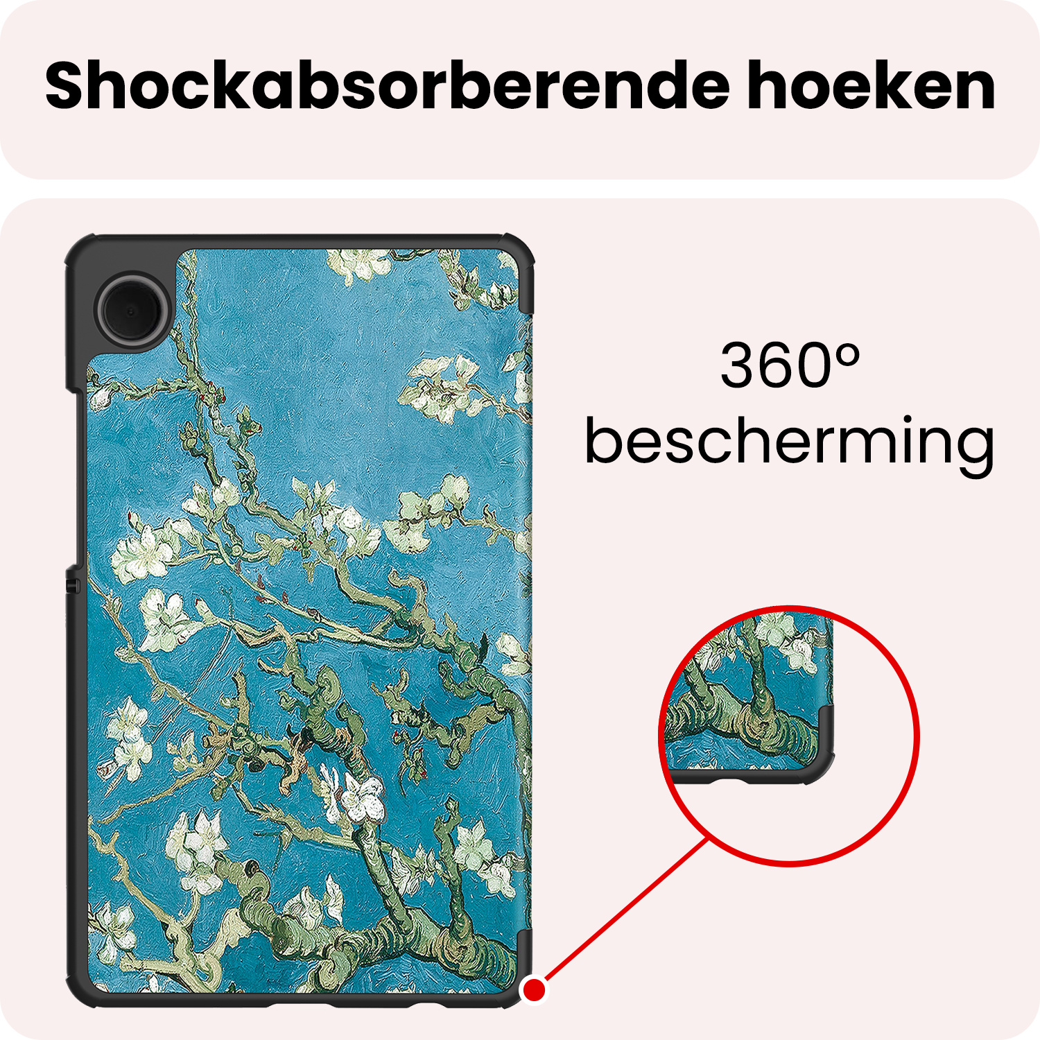 NoXx NoXx Samsung Galaxy Tab A11 Hoes - Bloesem