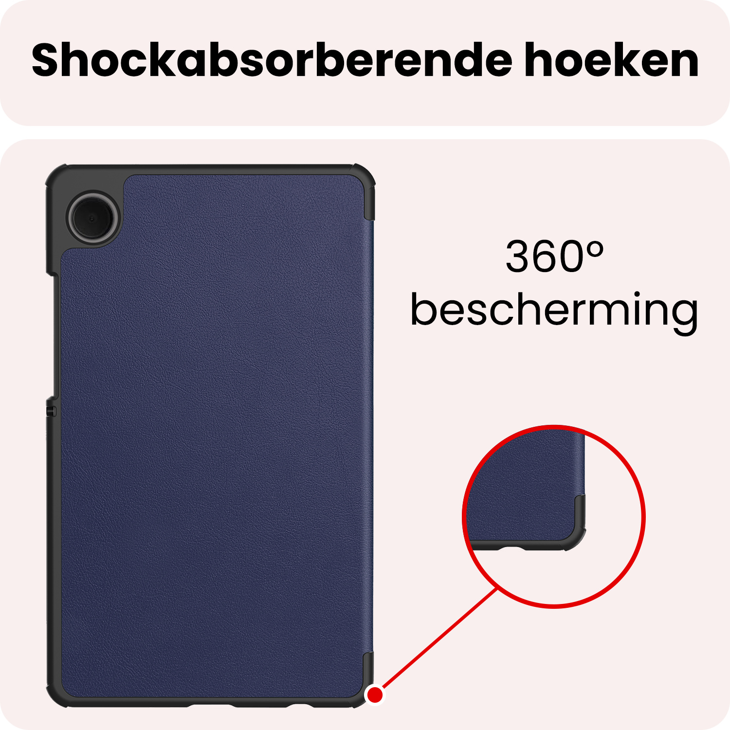 NoXx NoXx Samsung Galaxy Tab A11 Hoes - Donkerblauw