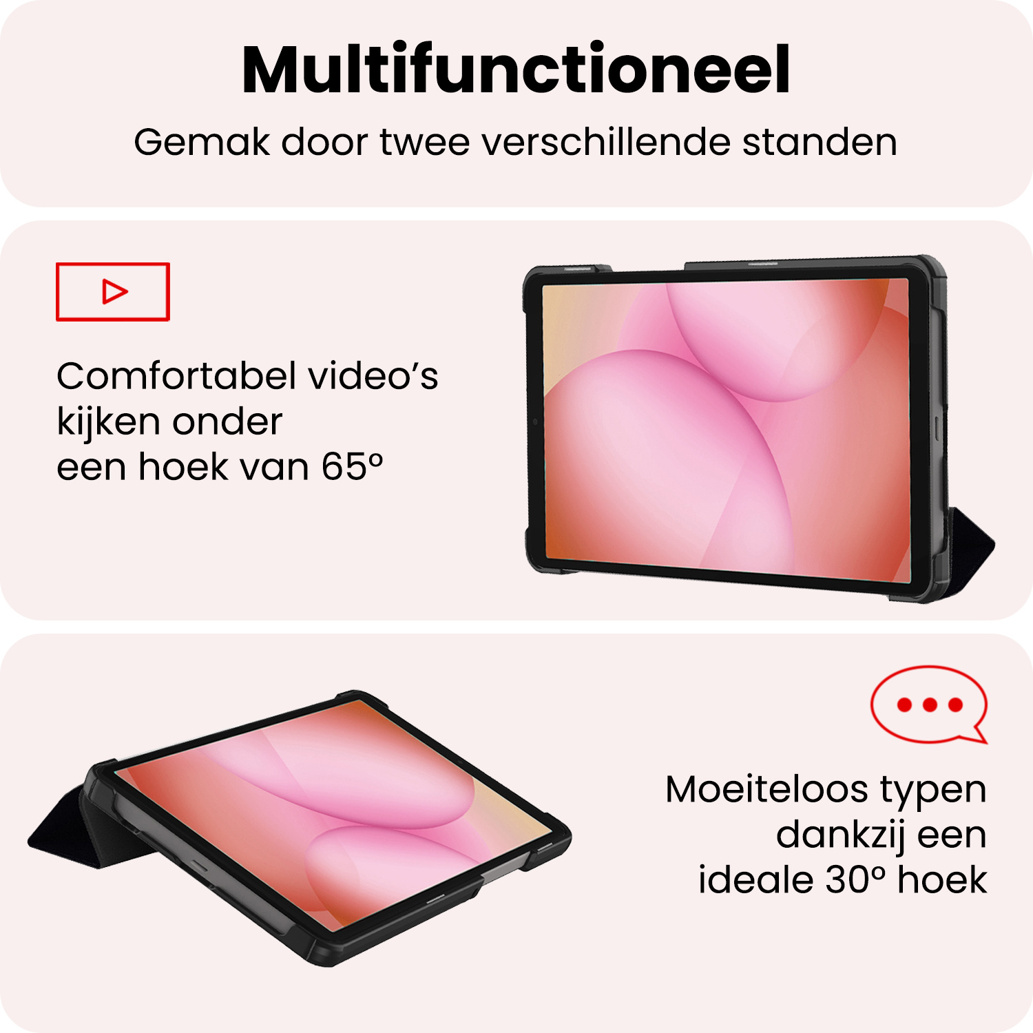 NoXx NoXx Samsung Galaxy Tab A11 Hoes - Don't touch me