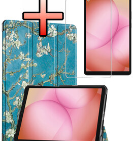 NoXx NoXx Samsung Galaxy Tab A11 Hoes Met Screenprotector - Bloesem