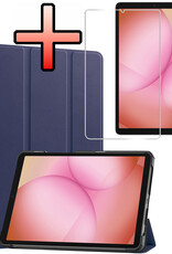 NoXx NoXx Samsung Galaxy Tab A11 Hoes Met Screenprotector - Donkerblauw